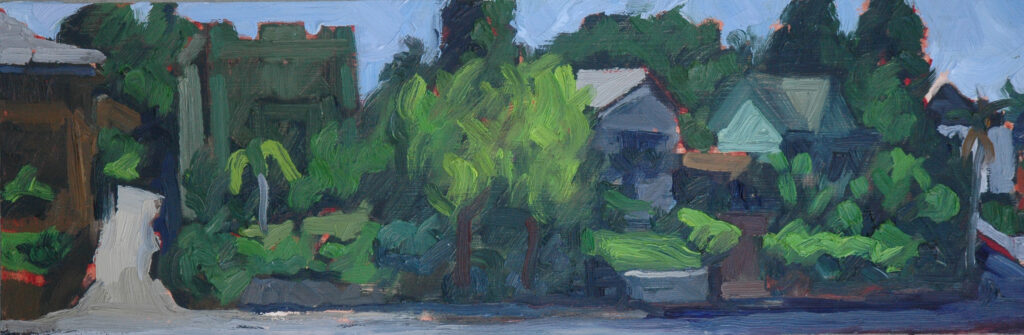 Sarah Arnold - Bellevue Ave, Oil on Panel