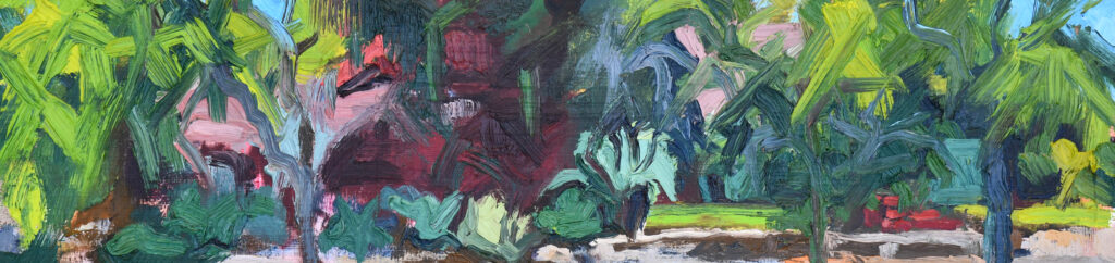 Sarah Arnold - Claremont, 6" x 20" Oil on Panel