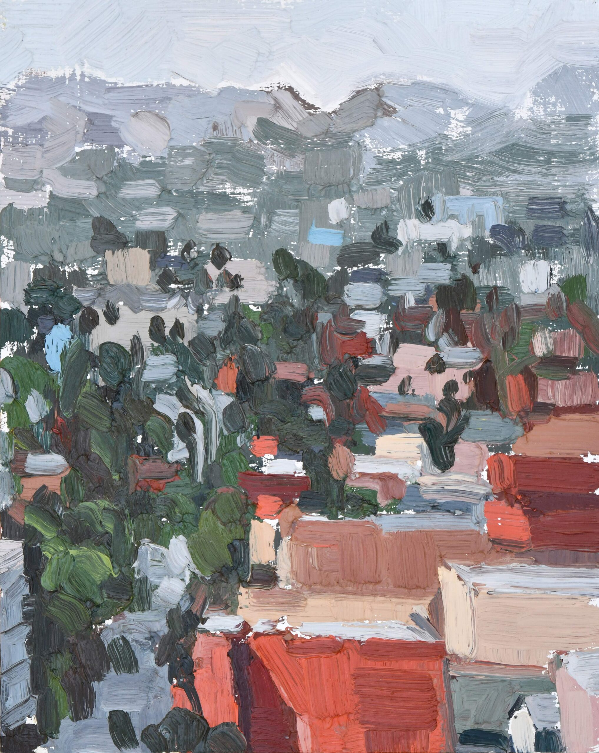 Sarah Arnold - Hollywood Hills, 10" x 8" Oil on Panel